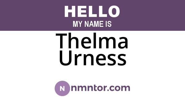 Thelma Urness