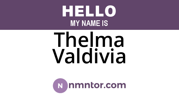 Thelma Valdivia