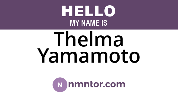 Thelma Yamamoto