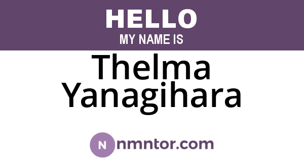 Thelma Yanagihara