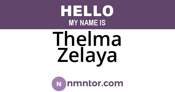 Thelma Zelaya