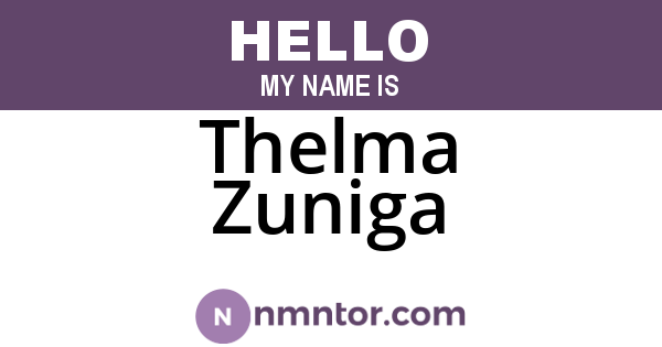 Thelma Zuniga