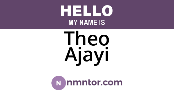 Theo Ajayi