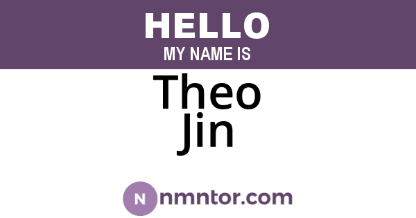 Theo Jin