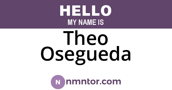 Theo Osegueda