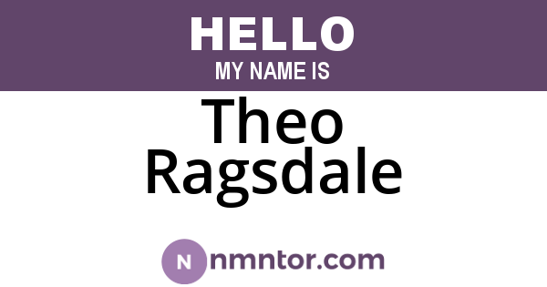 Theo Ragsdale