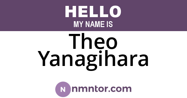 Theo Yanagihara