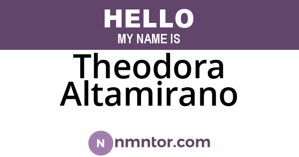 Theodora Altamirano