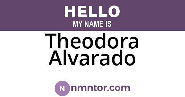 Theodora Alvarado