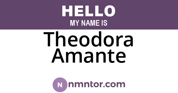 Theodora Amante