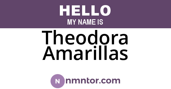 Theodora Amarillas