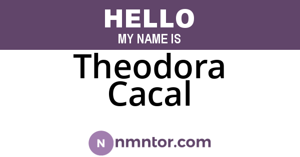 Theodora Cacal