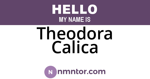 Theodora Calica