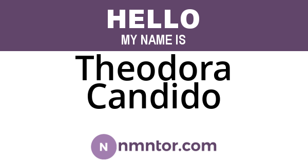Theodora Candido