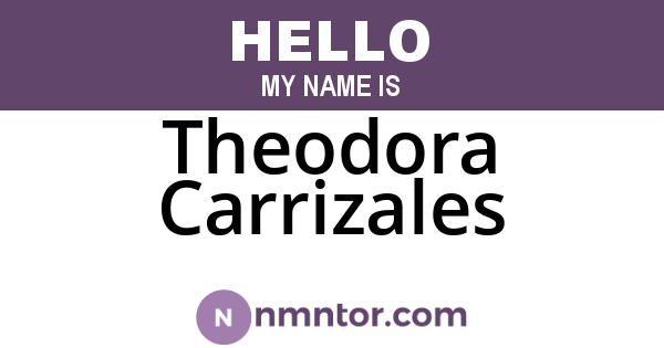 Theodora Carrizales