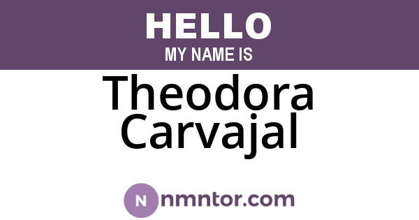 Theodora Carvajal