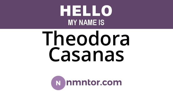Theodora Casanas