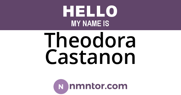 Theodora Castanon