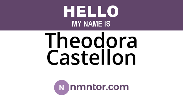 Theodora Castellon