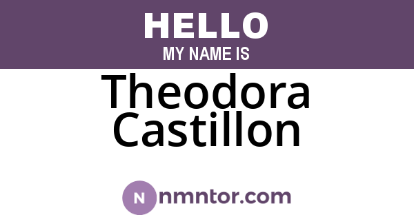 Theodora Castillon