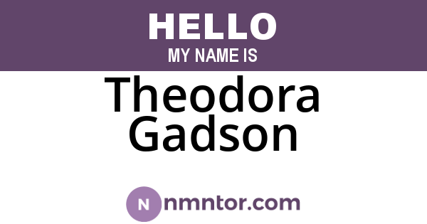 Theodora Gadson
