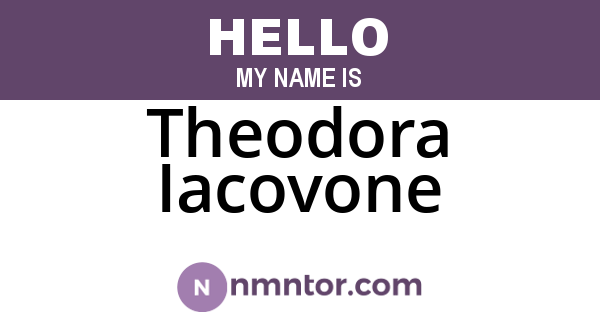Theodora Iacovone