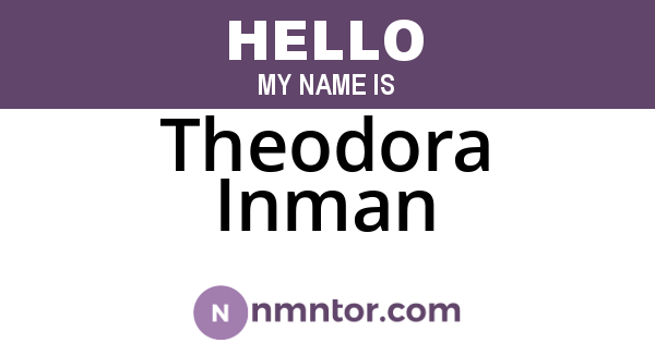 Theodora Inman