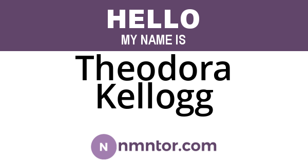 Theodora Kellogg