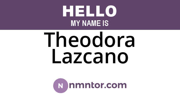 Theodora Lazcano