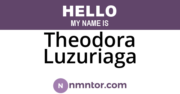 Theodora Luzuriaga