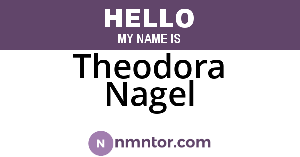Theodora Nagel