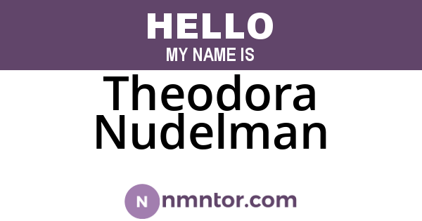 Theodora Nudelman