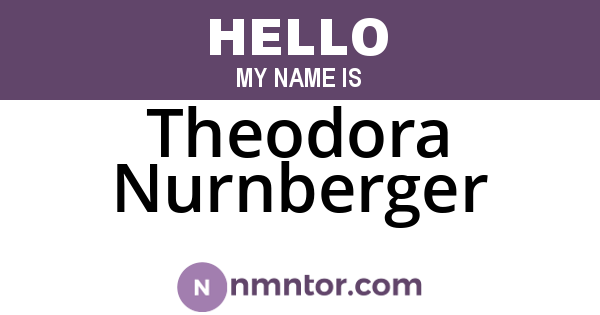 Theodora Nurnberger