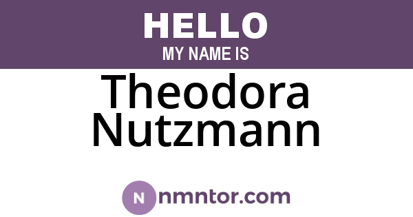 Theodora Nutzmann