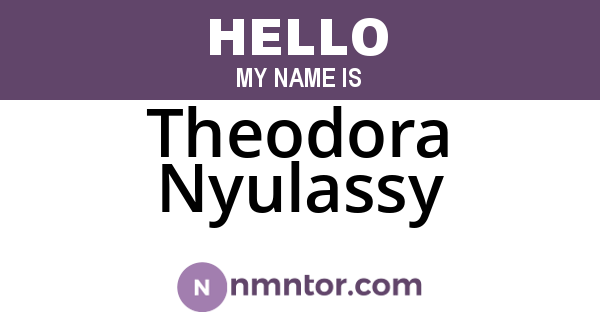Theodora Nyulassy