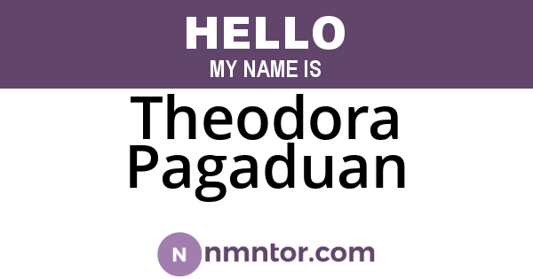 Theodora Pagaduan