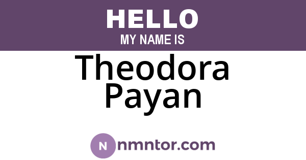 Theodora Payan