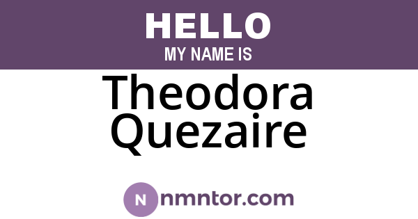 Theodora Quezaire