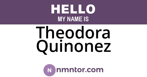 Theodora Quinonez