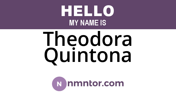 Theodora Quintona