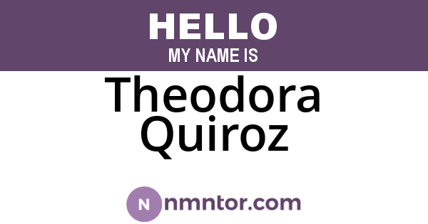 Theodora Quiroz