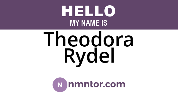 Theodora Rydel