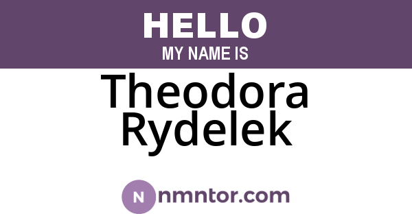 Theodora Rydelek