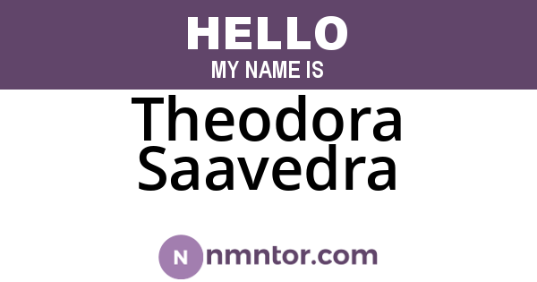 Theodora Saavedra