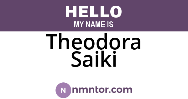 Theodora Saiki