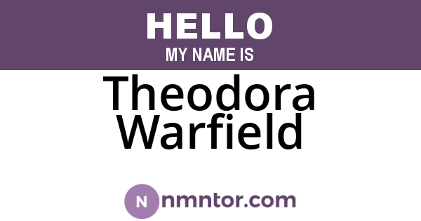 Theodora Warfield