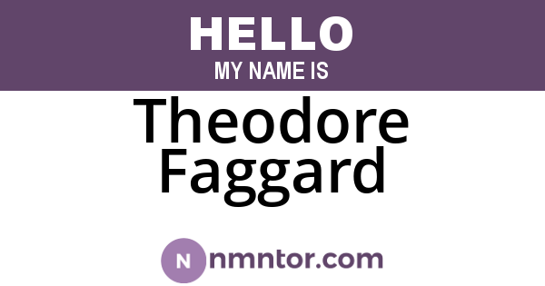 Theodore Faggard