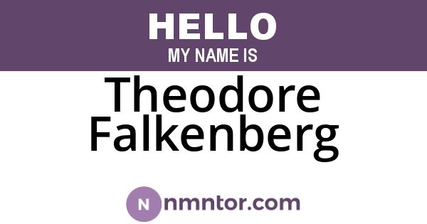 Theodore Falkenberg