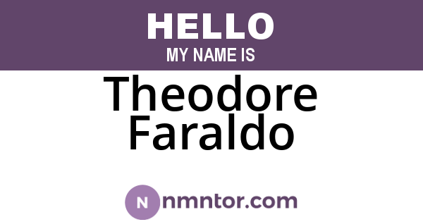 Theodore Faraldo