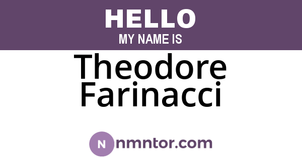 Theodore Farinacci
